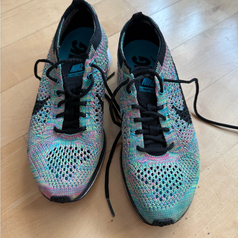 Nike Multicolor Flyknit Racers - Picture 2 of 5